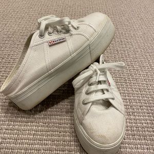 Superga platform mule sneakers